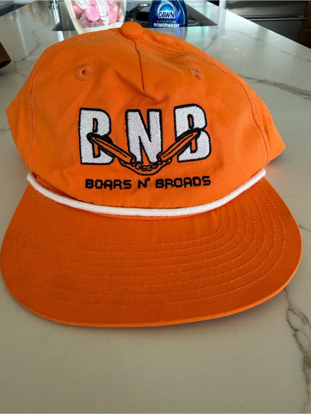 Boars N' Broads BNB Orange Rope-Trim Hat